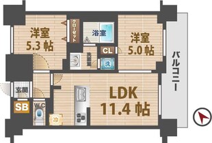 エミリブ鷺ノ宮の物件間取画像